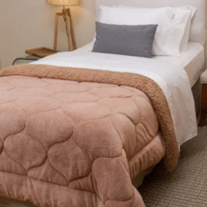 acolchado brescia coral/corderito cemento 1,7x2,4