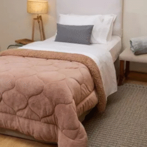 acolchado brescia coral/corderito beige 2,2x2,4