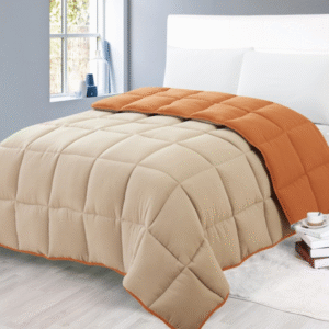 acolchado brescia reversible terracota/crema. medidas 2.2 x 2.4